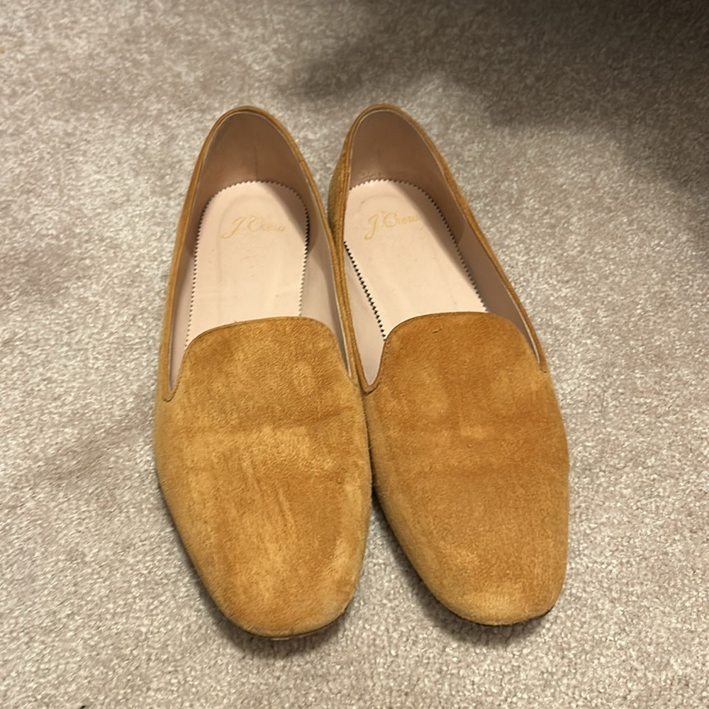 J Crew Suede Smoking Slippers Roasted Cider H5523
